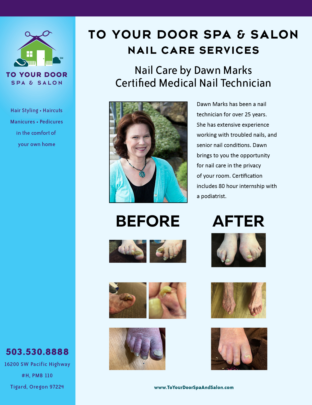 Medical Nail Care by Dawn - To Your Door Spa And Salon